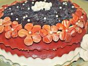 Layer cake chocolate mascarpone frutas