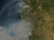 Incendios forestales Galicia, Portugal Madeira: Imagen satélite 11.08.2016