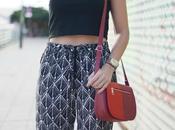 Pantalones baggy crop