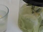 Agua limón pepino hierbabuena