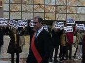 Protesta Zaragoza participación concejales procesión.