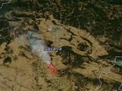 Imagen satélite incendio forestal Tafalla (Navarra)