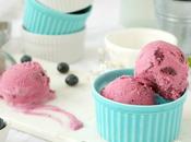Helado arándanos, fresas sour cream: color sabor toque fresco