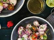 Ceviche pulpo {Octopus ceviche}