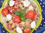 Ensalada quinoa tomate cherry mozzarella