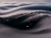 Impresionante foto captura niebla sobre condado Marin iluminado luna llena