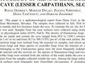 Espeleomicología cueva Eslovaquia