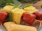 RECETA Pinchos Tortilla, Chorizo Pimiento