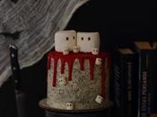Halloween: velvet drip cake (natural remolacha)