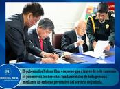 Nelson chui firma convenio interinstitucional tribunal constitucional…