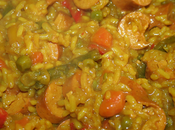 Arroz salchichas Thermomix