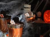 Mousse chocolate para Halloween