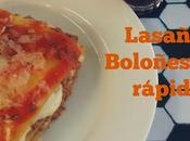 Lasaña boloñesa rápida