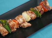 Brochetas solomillo cerdo