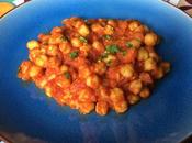 Garbanzos estilo Chana Masala (cocina India)