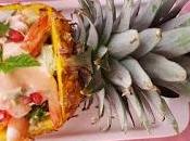 Cóctel piña langostinos