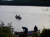Ruta canoa Algonquin Provincial Park: Rock Lake portage campamento