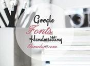 Google Fonts Handwritting