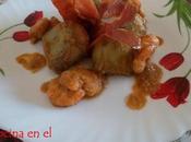 Alcachofas gambas