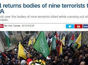 Israel devuelve cuerpos terroristas Autoridad Palestina.