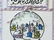 Scrapbooking tarjeta: Winter wishes