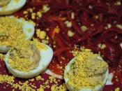 HUEVOS RELLENOS ENSALADA PIMIENTOS #dandolalataTS