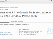 Documento sobre contaminación pesticidas cuenca Paraguay-Paraná