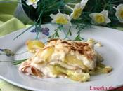 Lasaña calabacín bechamel yogur