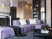 Apartamento diseño toques morado