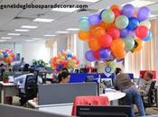 imagenes creativa decoracion globos para oficina
