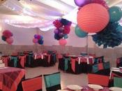 Cuatro lindas decoraciones adornos para salon globos