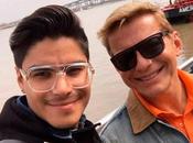 diseñador Giovanni Scutaro (@scutarocouture) joven novio Andres (@andresje17) “lanzan agua”