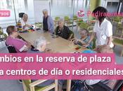 Cambios reserva plaza para centros residenciales Cataluña