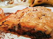 Strudel plátano almendra chocolate