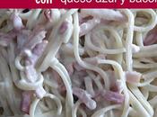 Espaguettis bacon queso azul