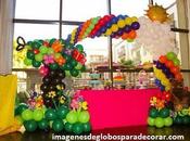 fotos ideas como decorar fiesta infantil globos