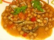 Garbanzos chipirones almejas