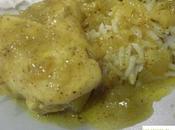Rollitos pollo manzana salsa curry