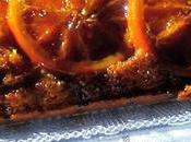 Pastel naranja almibar semillas amapola