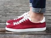 Burgundy sneakers