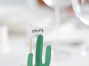 DIY. Cactus papel como marcasitios