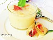 Crema melón vermut jamón