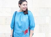 Embroidered denim