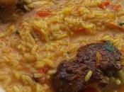 Arroz picante conejo