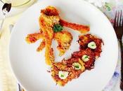 Costillas cabrito rebozadas crujiente patata