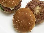 Mini hamburguesas rellenas crema queso boletus