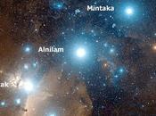 Alnitak, Alnilam, Mintaka. estrellas cinturon Orión