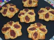 Flores saladas hojaldre cebolla caramelizada vino tinto