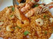 Arroz meloso cigalas, gambas, mejillones langostinos malaga