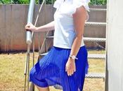 Cómo llevar falda plisada verano